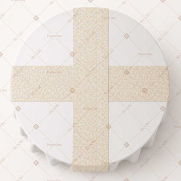 Ivory Diamond Trellis Table Runner Pack Of 12