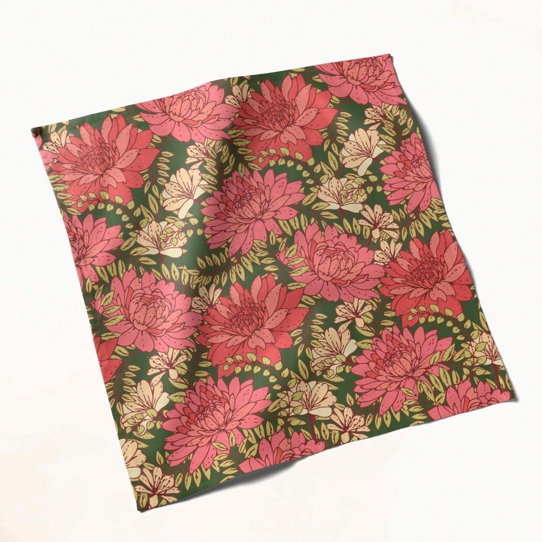 Floral Print: Napkins 18" X 18" - Pack Of 20