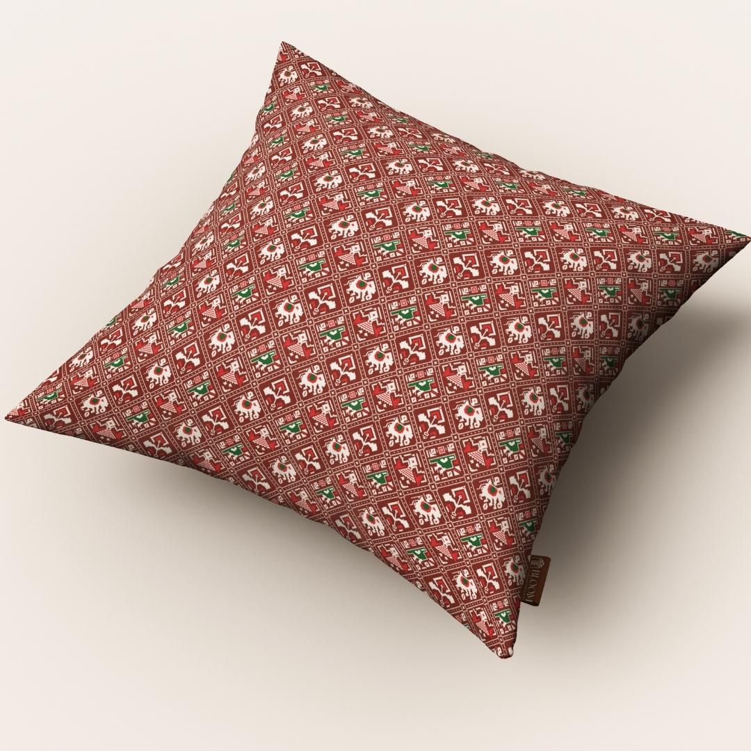 Crimson Regal Weave: Cushion Cover - Pack of 12