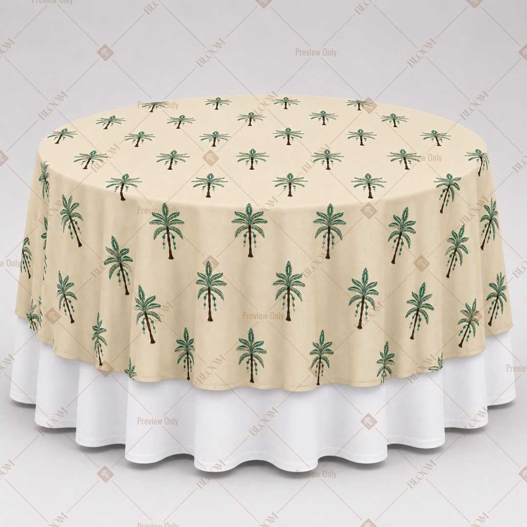 Palm Tree Tropical Table Overlay Pack of 6
