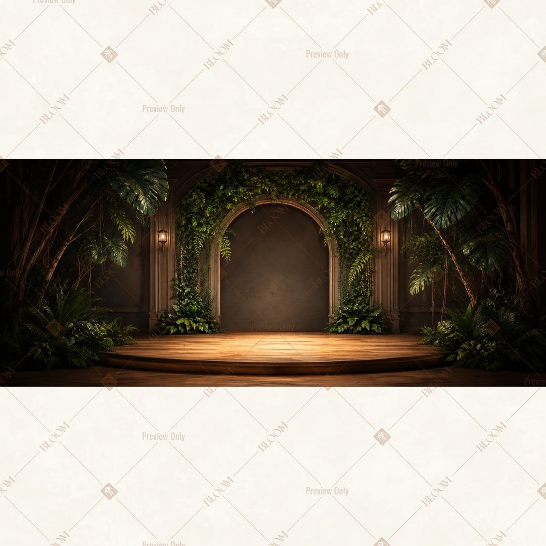 Secret Garden Portal Wide Backdrop