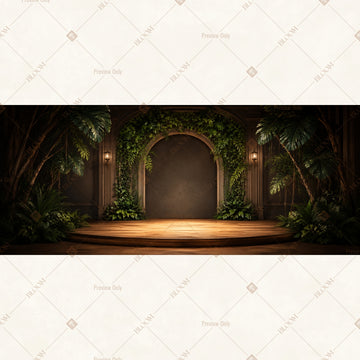 Secret Garden Portal Wide Backdrop