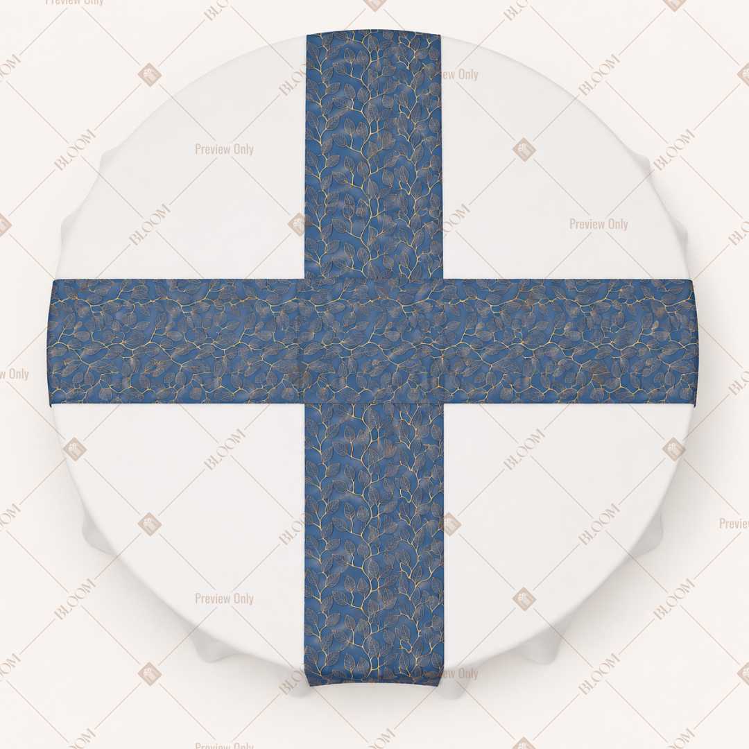 Blue Solid Table Runner Pack Of 12