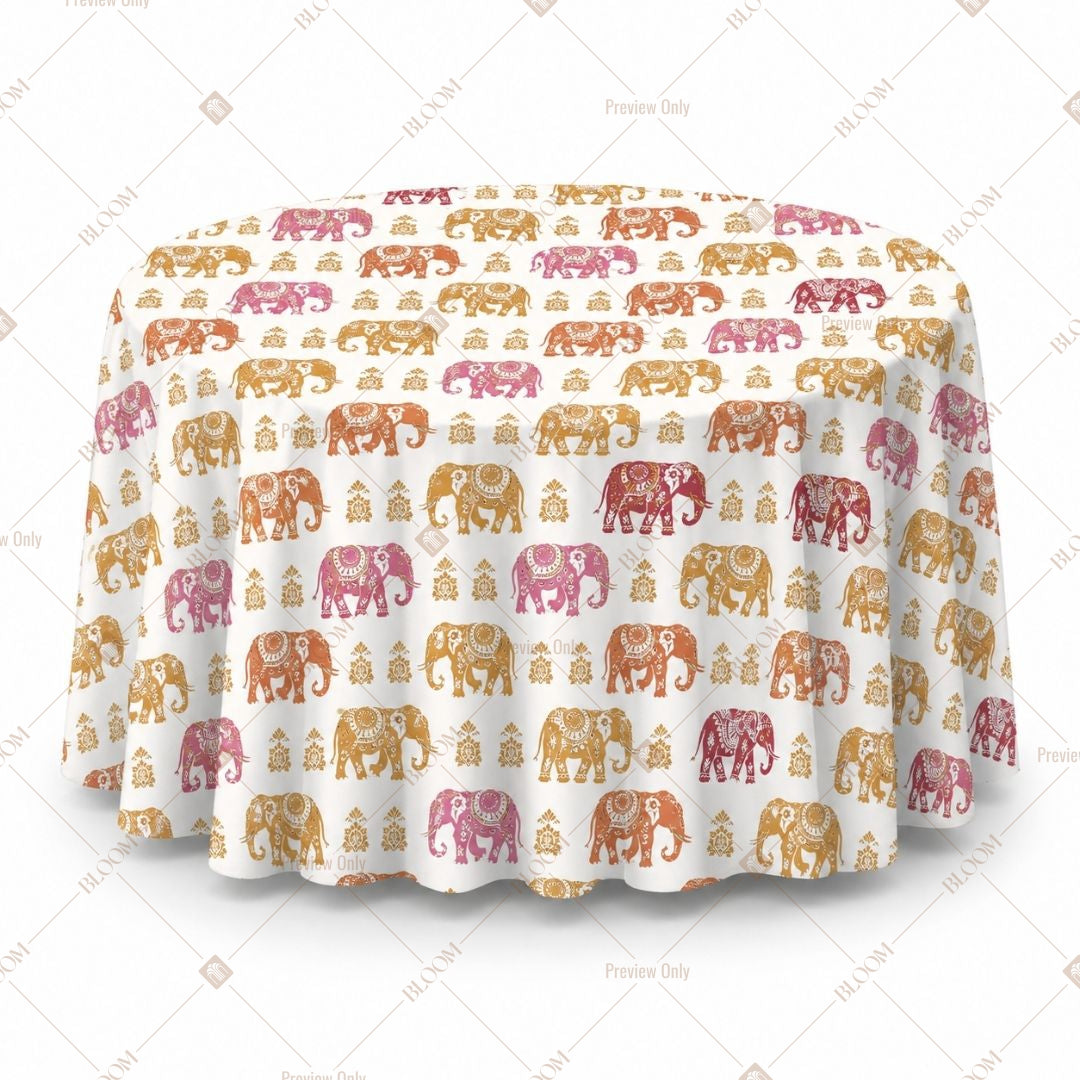 Folk Art Festival Table Cover Pack Of 6