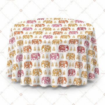 Folk Art Festival Table Cover Pack Of 6