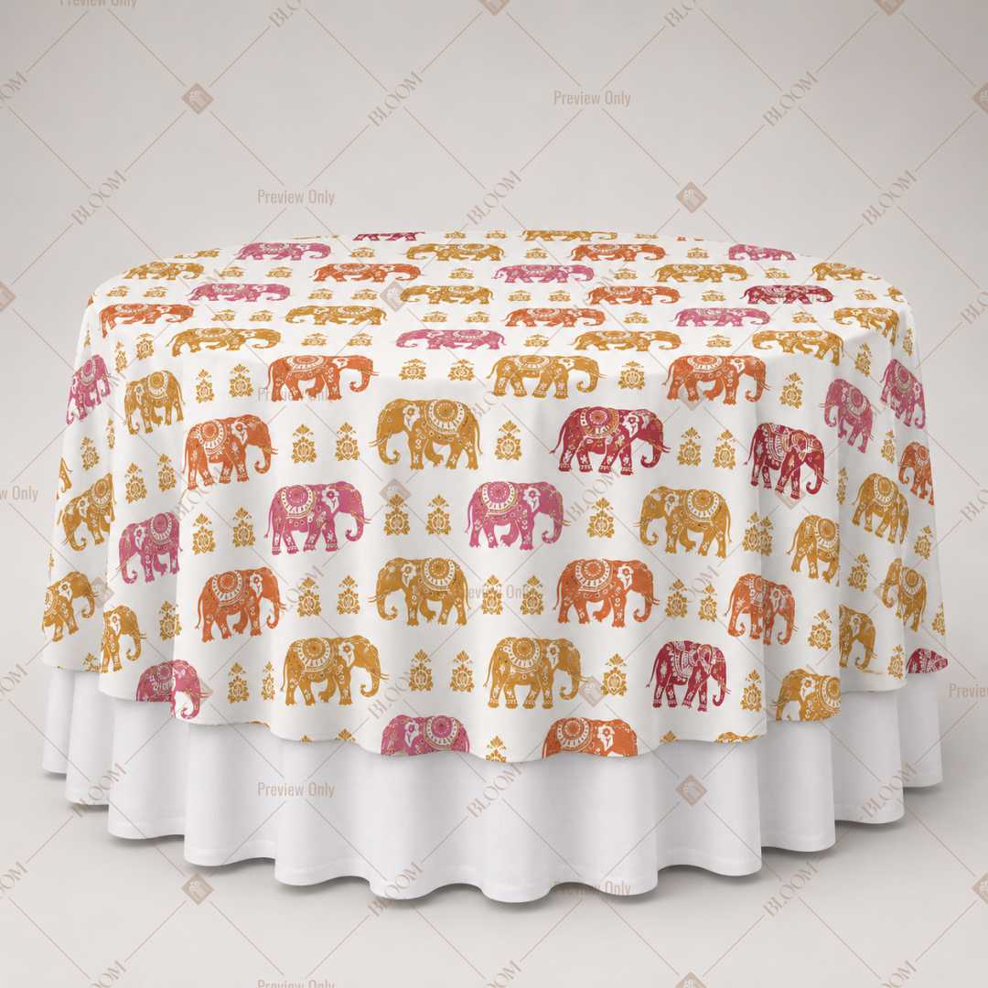 Colorful Elephant Parade Table Overlay Pack of 6