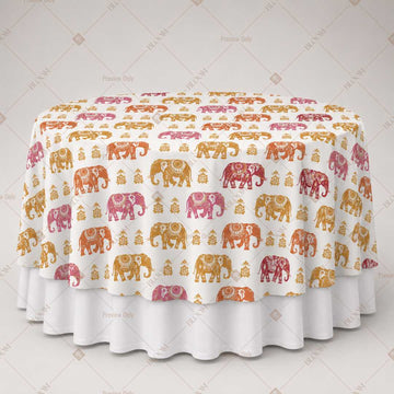 Colorful Elephant Parade Table Overlay Pack of 6