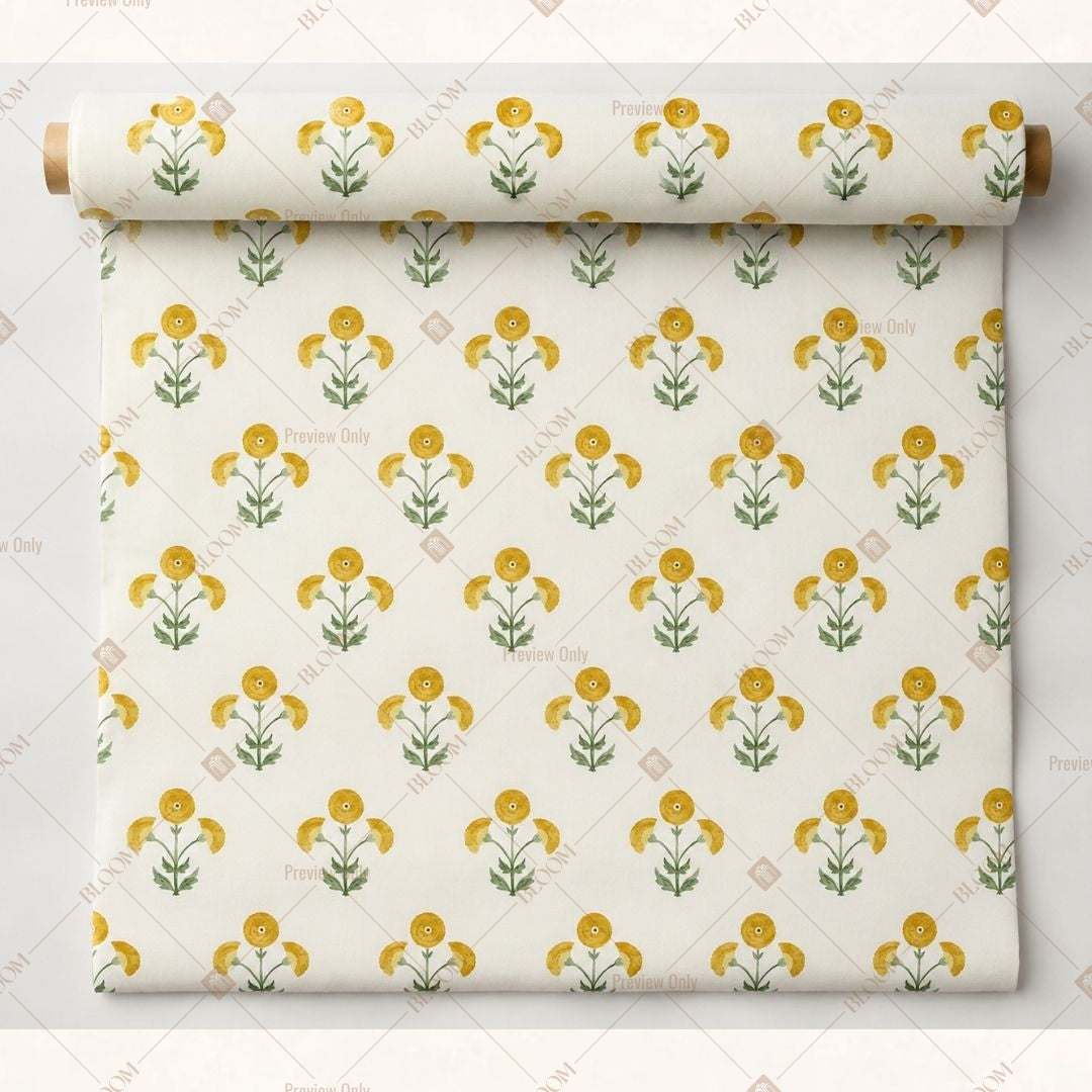 Golden Mini Motif Fabric Roll Pack of 25