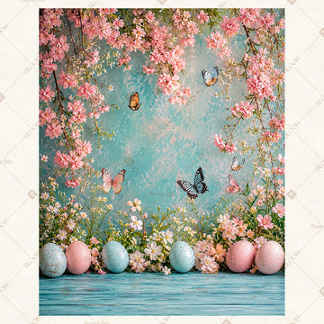 Spring Blossom Garden Portrait Rectangle Backdrop