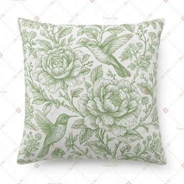 Sage Green Botanical Cushion Cover Pack of 12