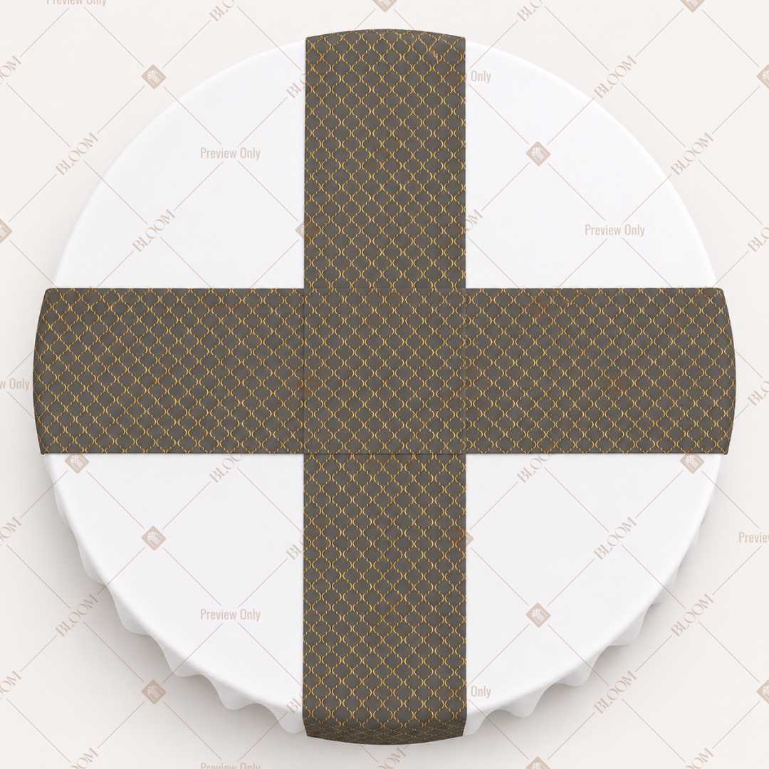 Taupe Solid Table Runner Pack Of 12