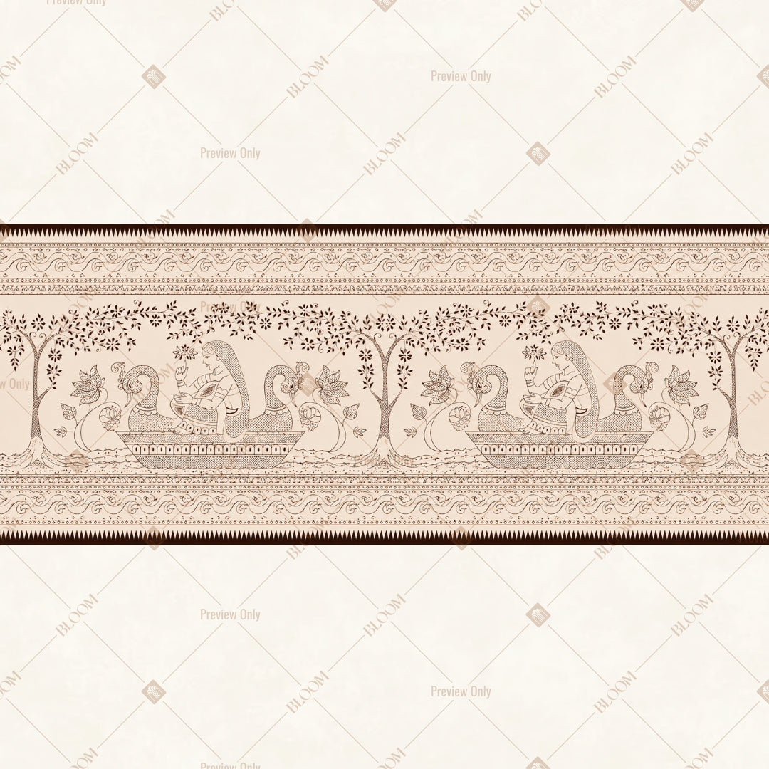 Antique Palace Relief Wall Wide Backdrop