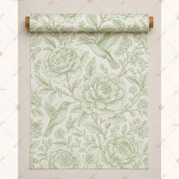Sage Botanical Fabric Roll Pack of 25