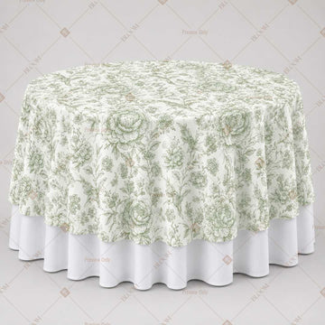 Sage Green Botanical Table Overlay Pack of 6