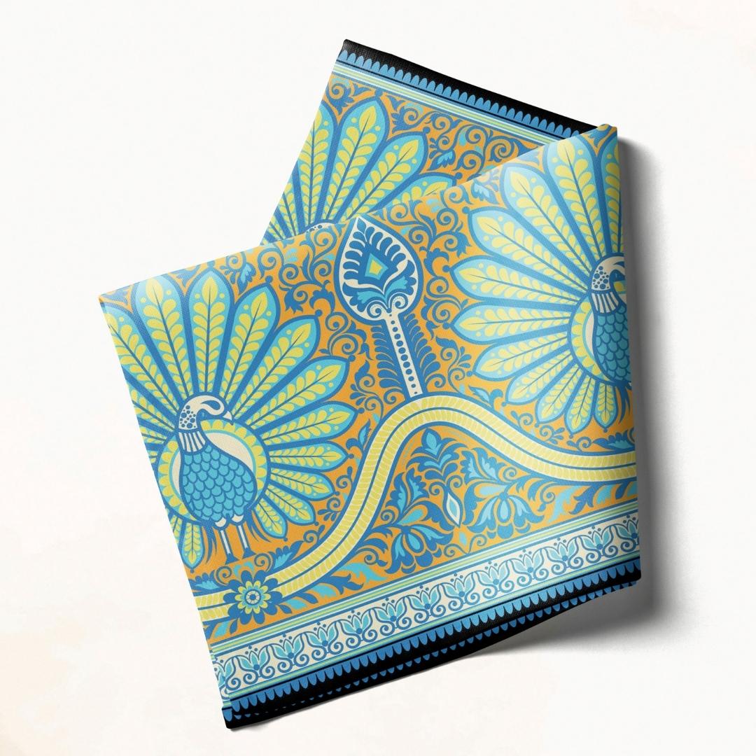 Peacock Print: Napkins 18" X 18" - Pack Of 20