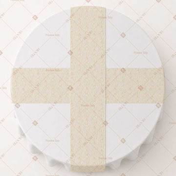 Ivory Solid Table Runner Pack Of 12