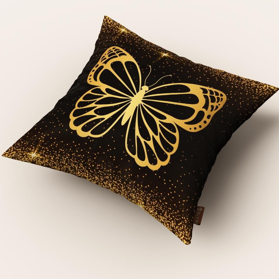 Golden Butterfly Spark: Cushion Cover - Pack of 12