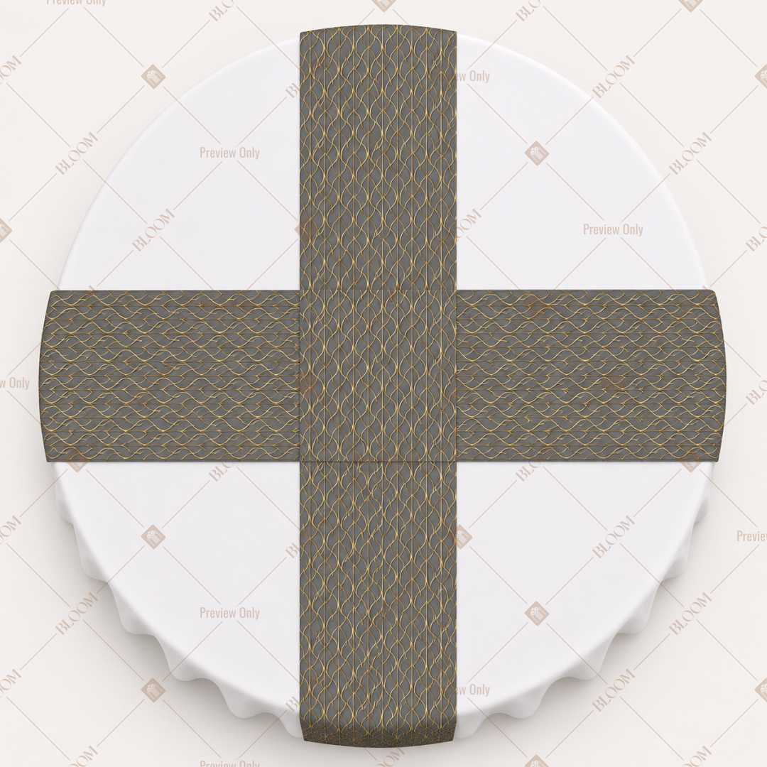 Taupe Solid Table Runner Pack Of 12