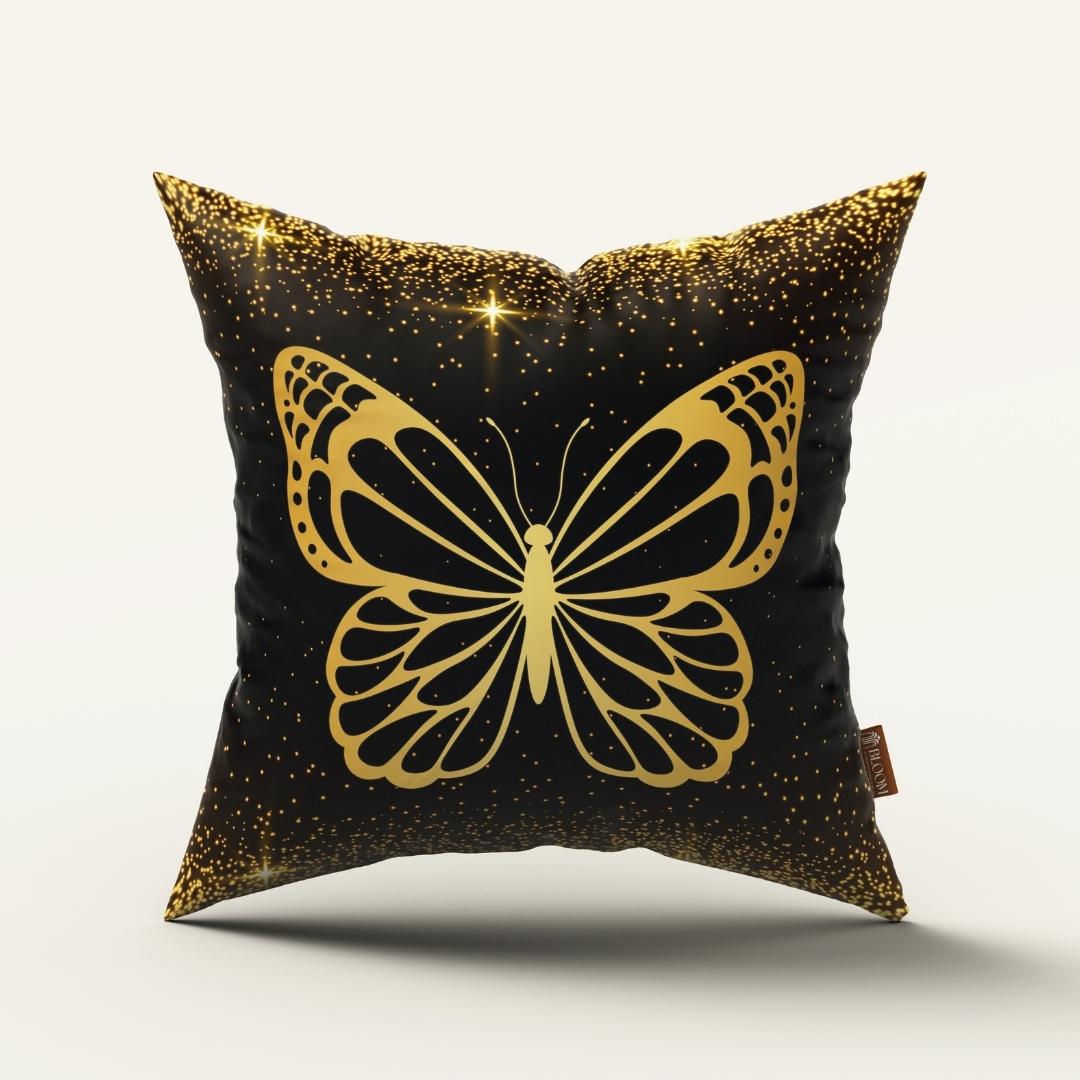 Golden Butterfly Spark: Cushion Cover - Pack of 12
