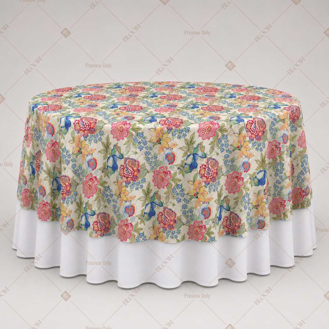 Colorful Floral Meadow Table Overlay Pack of 6