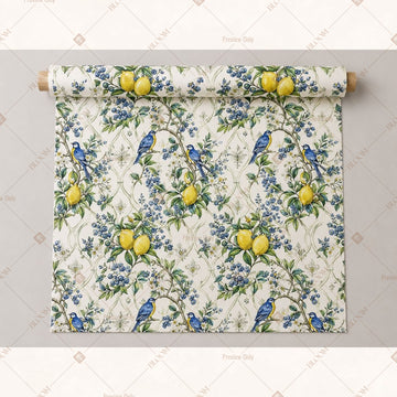 Lemon Floral Garden Fabric Pack of 25