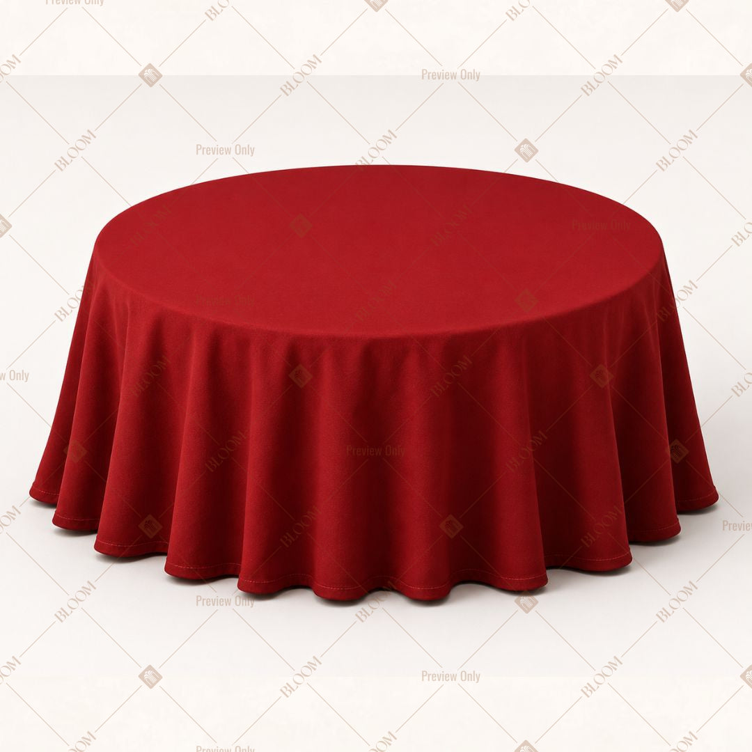 Dark Red Table Cover Pack Of 6