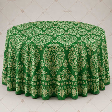 Emerald Mughal Floral Table Cover Pack Of 6