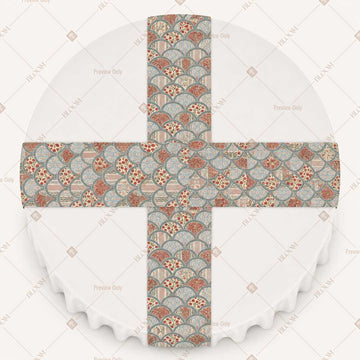 Taupe Floral Trellis Table Runner Pack Of 12