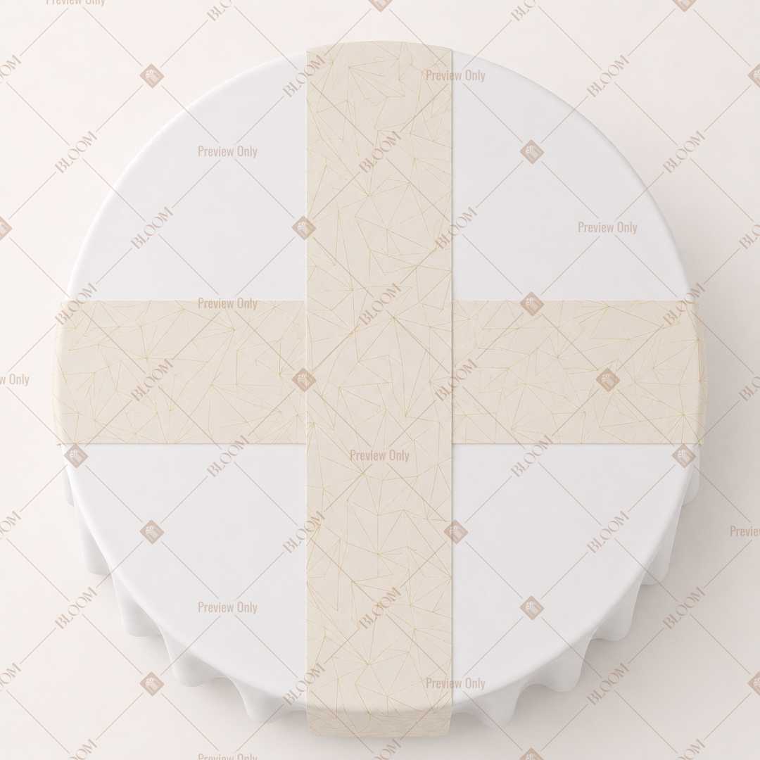 Ivory Diamond Table Runner Pack Of 12