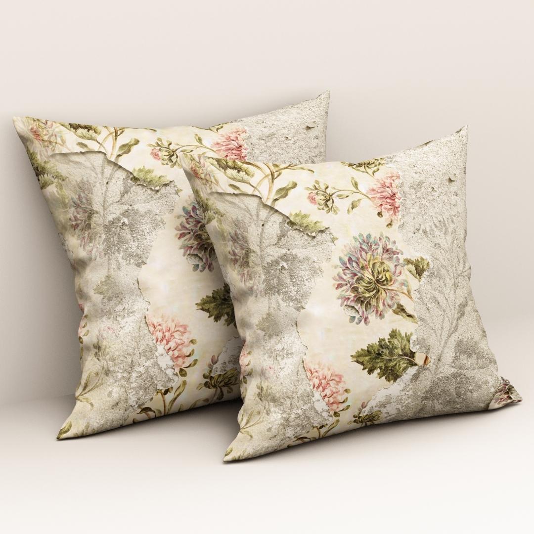 Vintage Pastel Bloom: Cushion Cover - Pack of 12