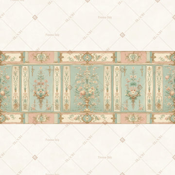 Mint French Palace Panels Wide Backdrop