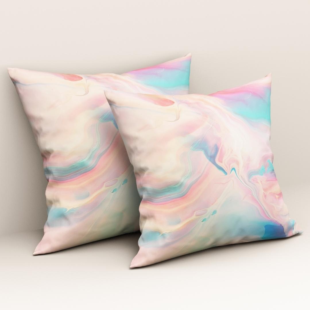 Pastel Marble Mist: Cushion Cover - Pack of 12