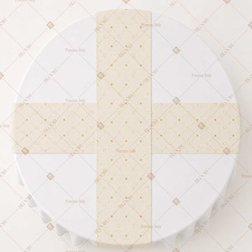 Ivory Trellis Table Runner Pack Of 12