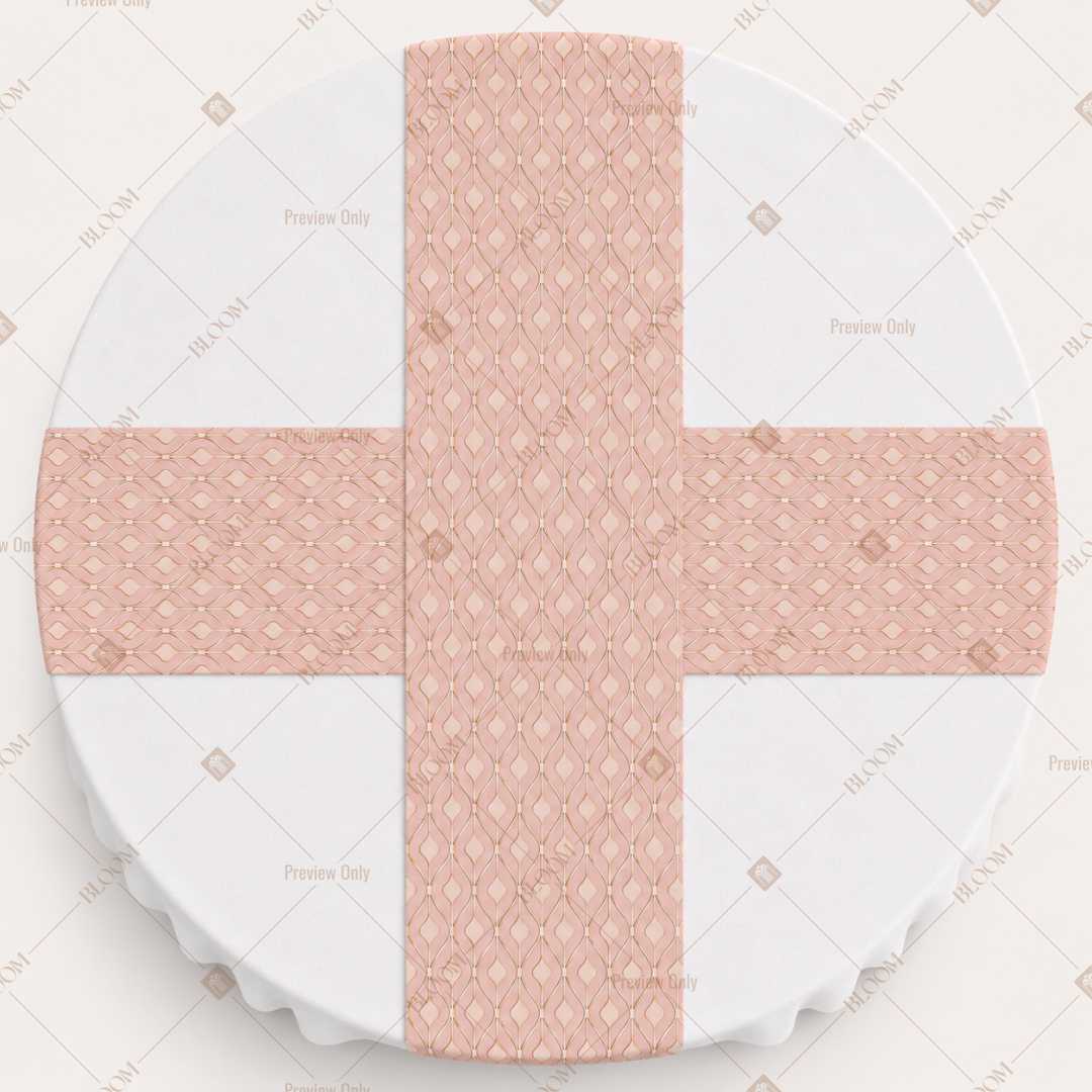 Blush Pink Dot Table Runner Pack Of 12