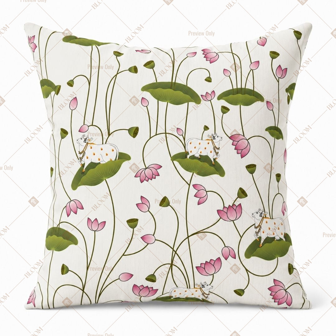 Botanical Leaf Pattern Cushion Cover Pack of 12