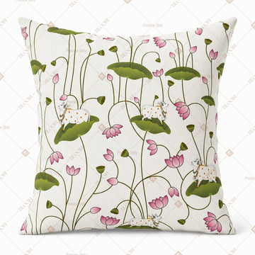 Botanical Leaf Pattern Cushion Cover Pack of 12