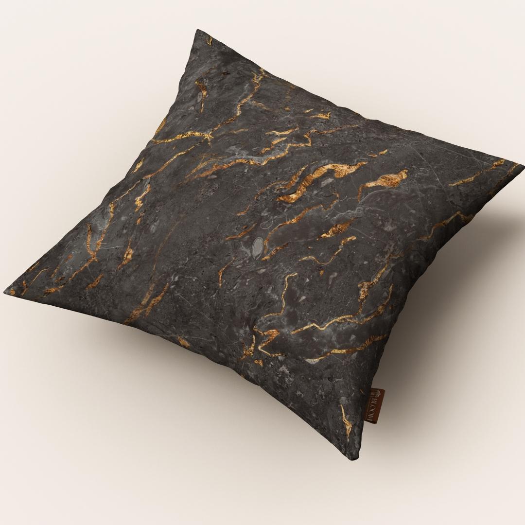 Charcoal Marble Luxe: Cushion Cover - Pack of 12