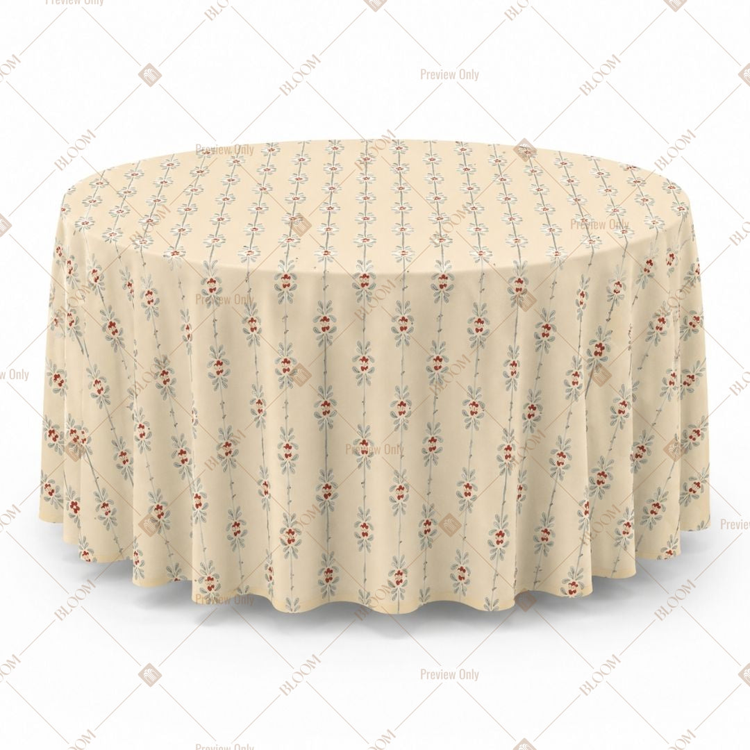 Beige Stripe Table Cover Pack Of 6