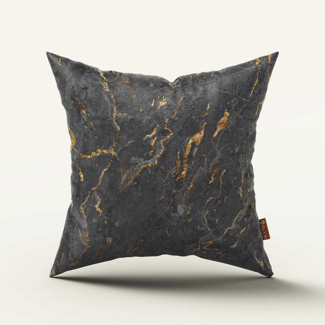 Charcoal Marble Luxe: Cushion Cover - Pack of 12