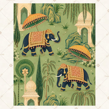 Jungle Safari Story Portrait Rectangle Backdrop