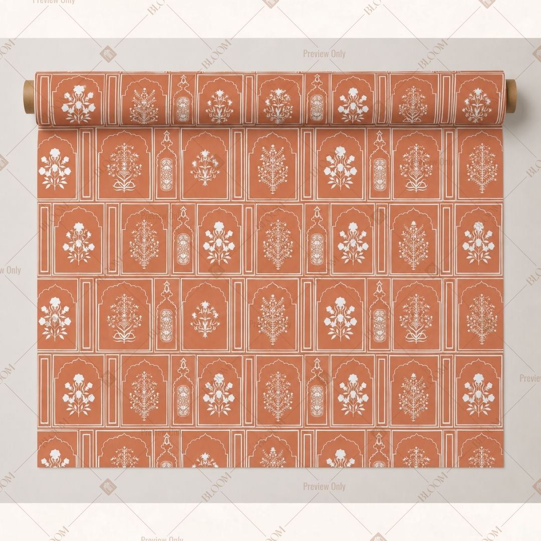 Terracotta Heritage Motif Fabric Pack of 25