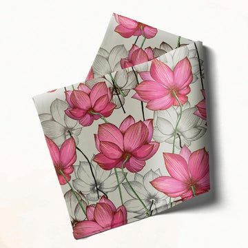 Pink Lotus: Napkins 18" X 18" - Pack Of 20