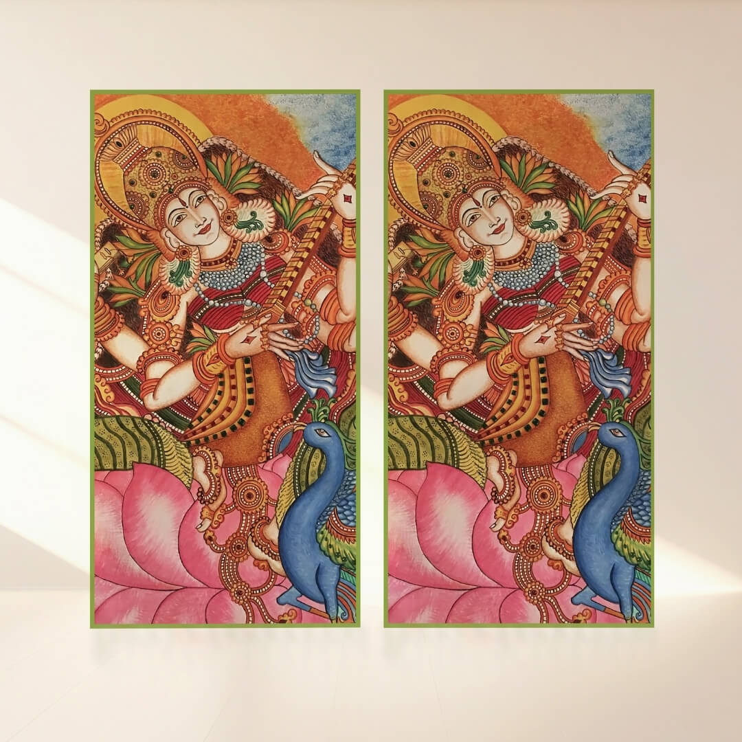 Royal Saraswati Grace: Backdrop - vertical