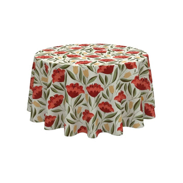 Crimson Bloom Royale Round Table Cover - Pack Of 6