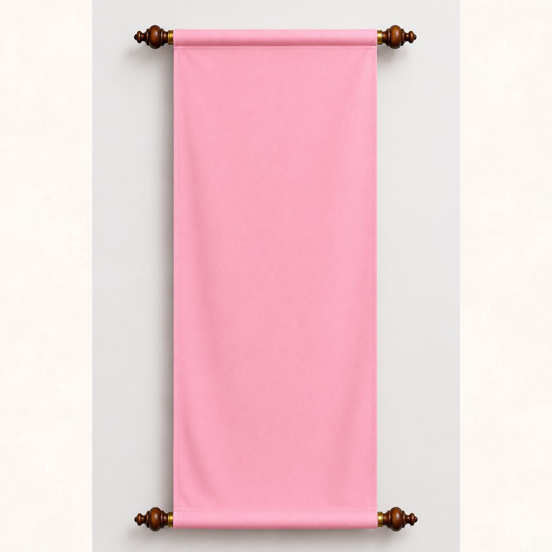 BABY PINK HANGING SCROLLS