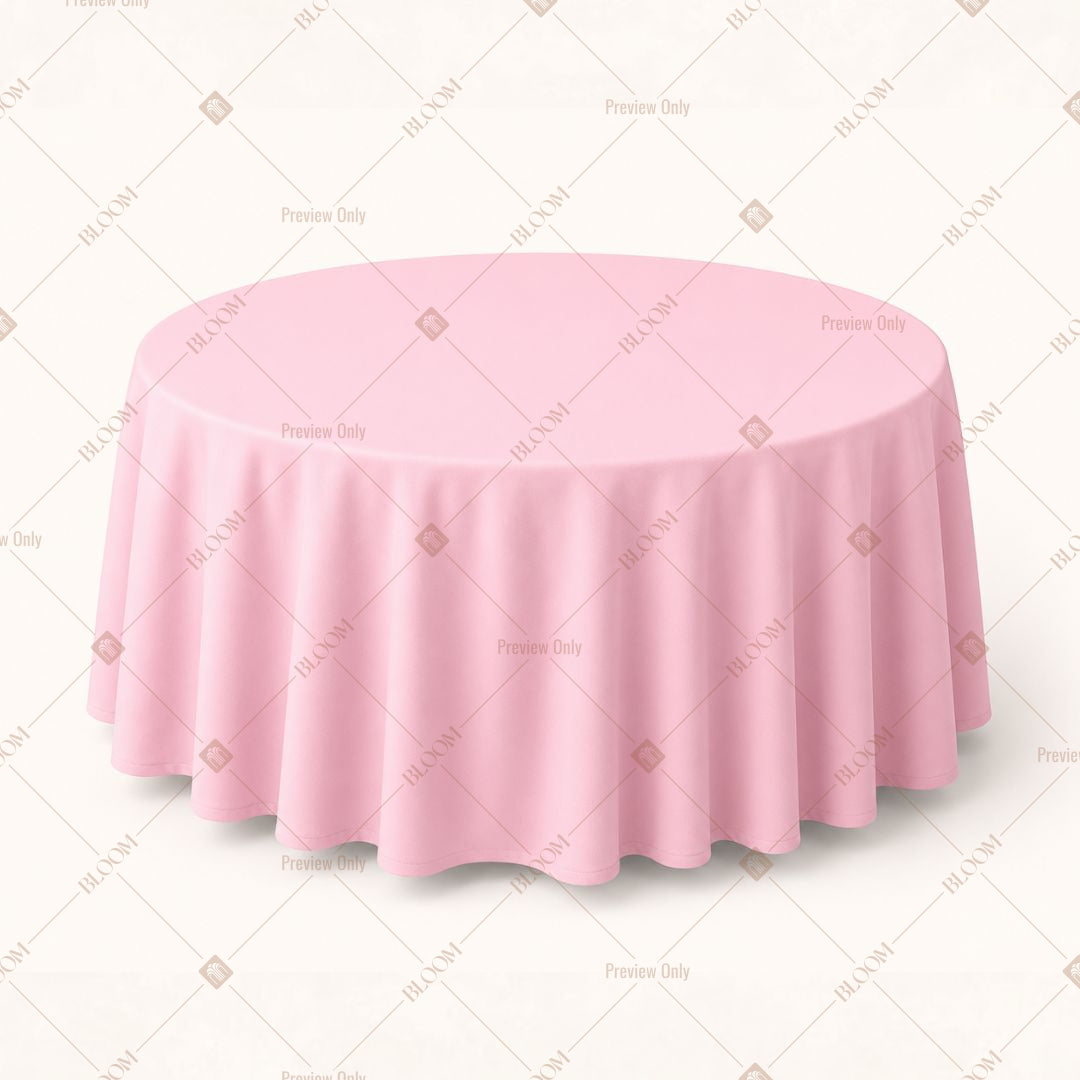 Baby Pink Table Cover Pack Of 6