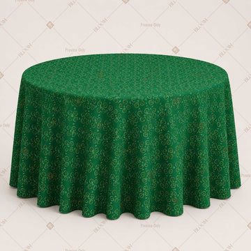 Emerald Green Geometric Table Cover Pack Of 6