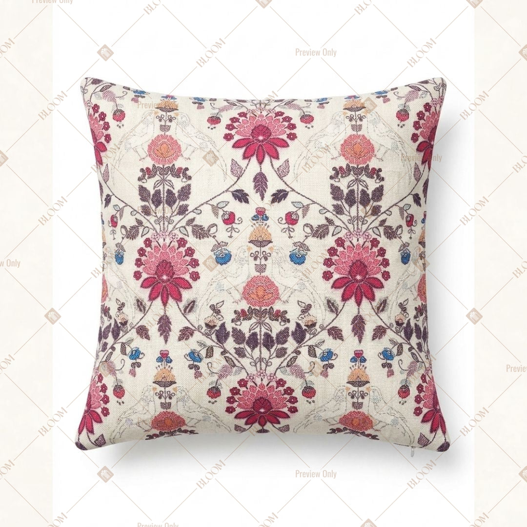 Vintage Pink Floral Cushion Cover Pack of 12