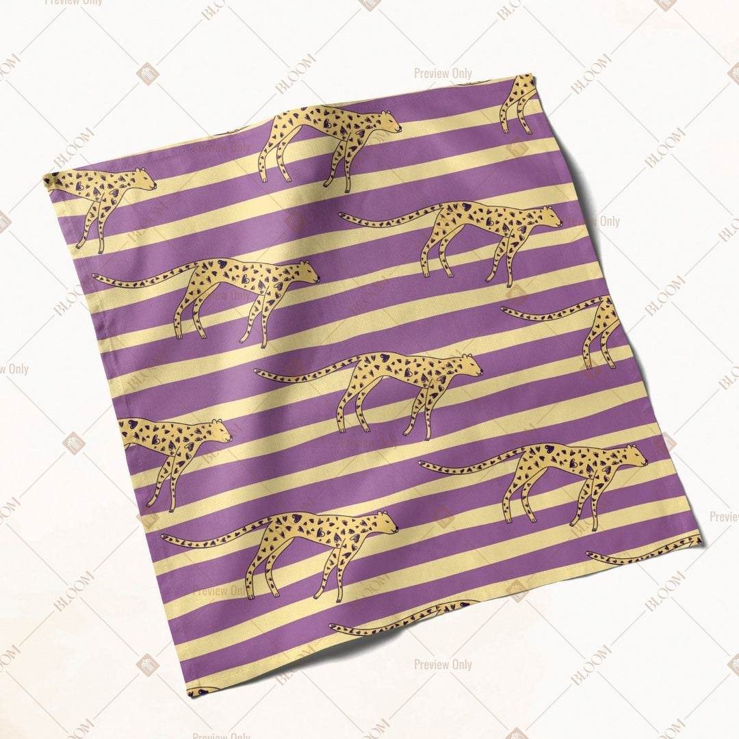 Lavender Stripe Pattern Napkin Pack of 20