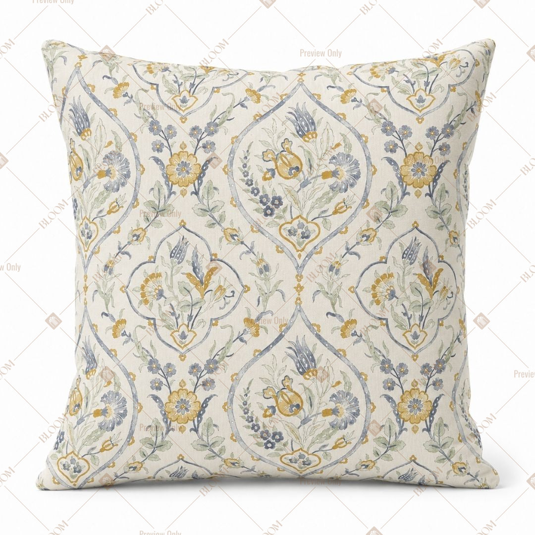 Cream Arabesque Pattern Cushion Cover Pack of 12